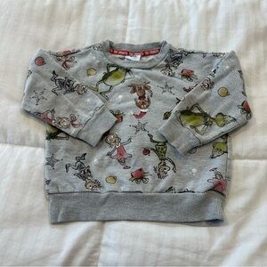 The Grinch Gray festive Christmas Sweatshirt 3t